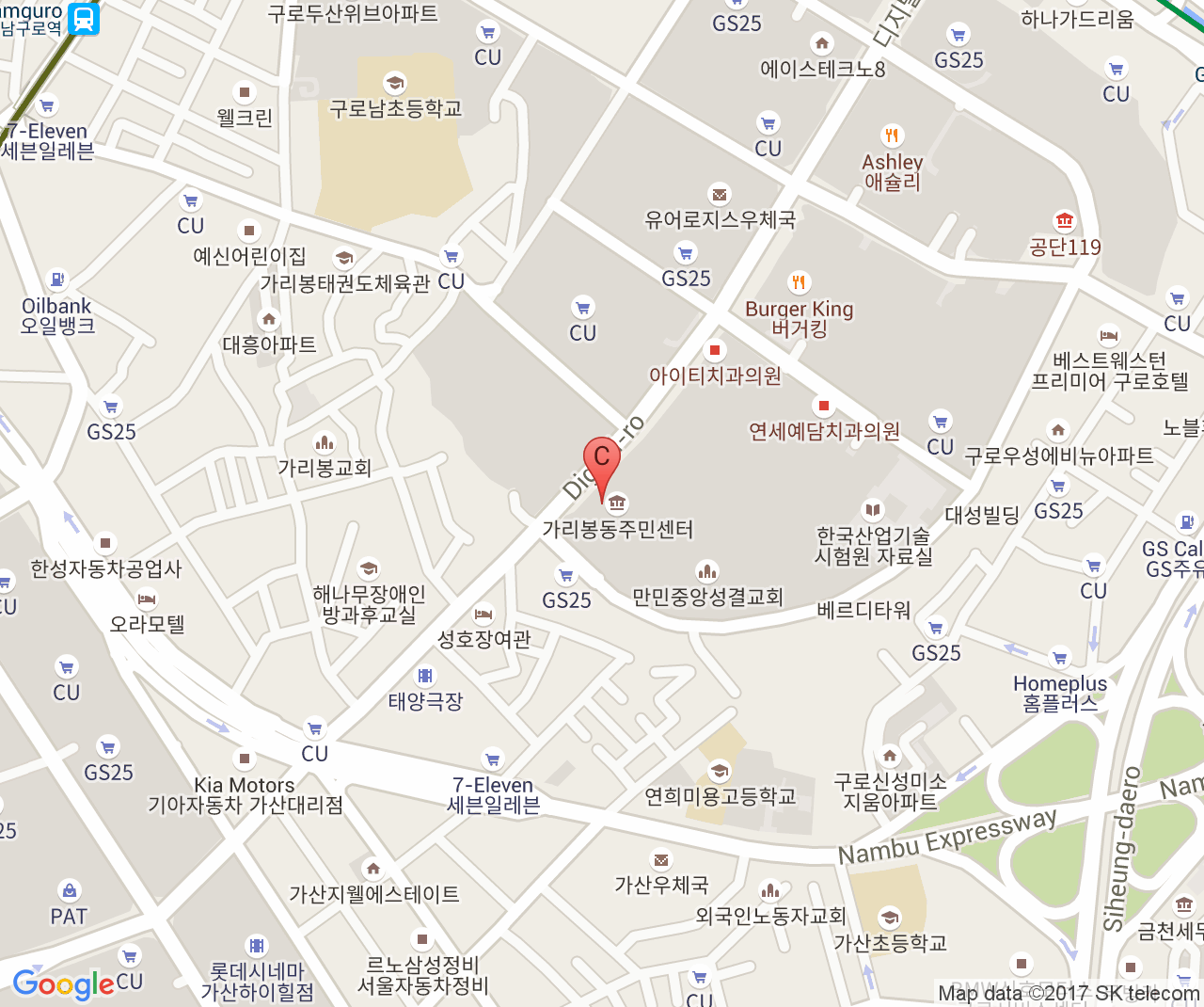 Company location map of Genie Tech