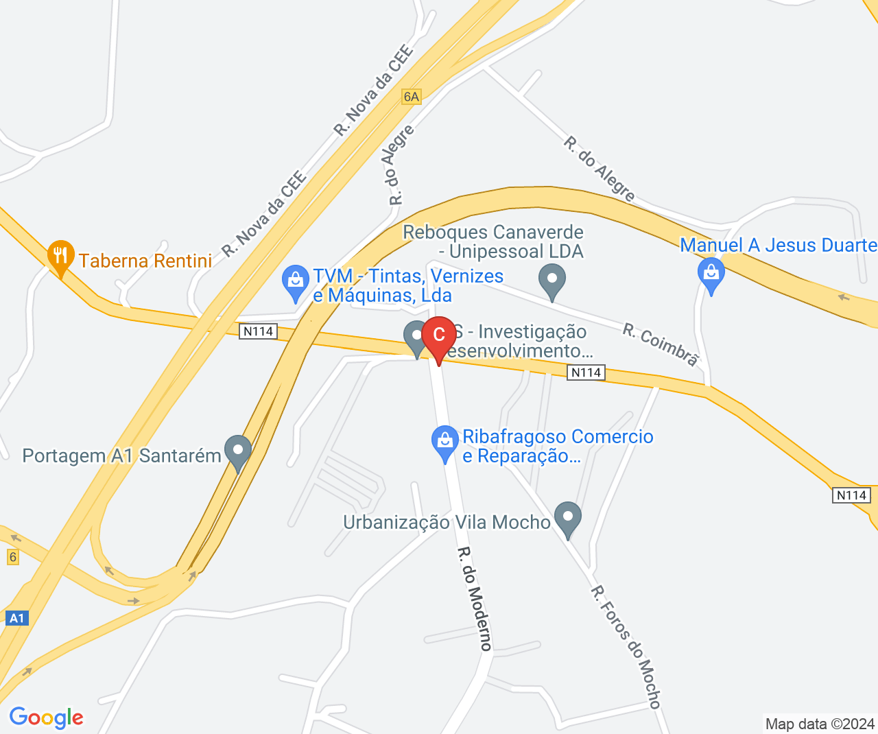 Company location map of IDS Investigacao Desenvolvimento Saude, Unipessoal, Lda