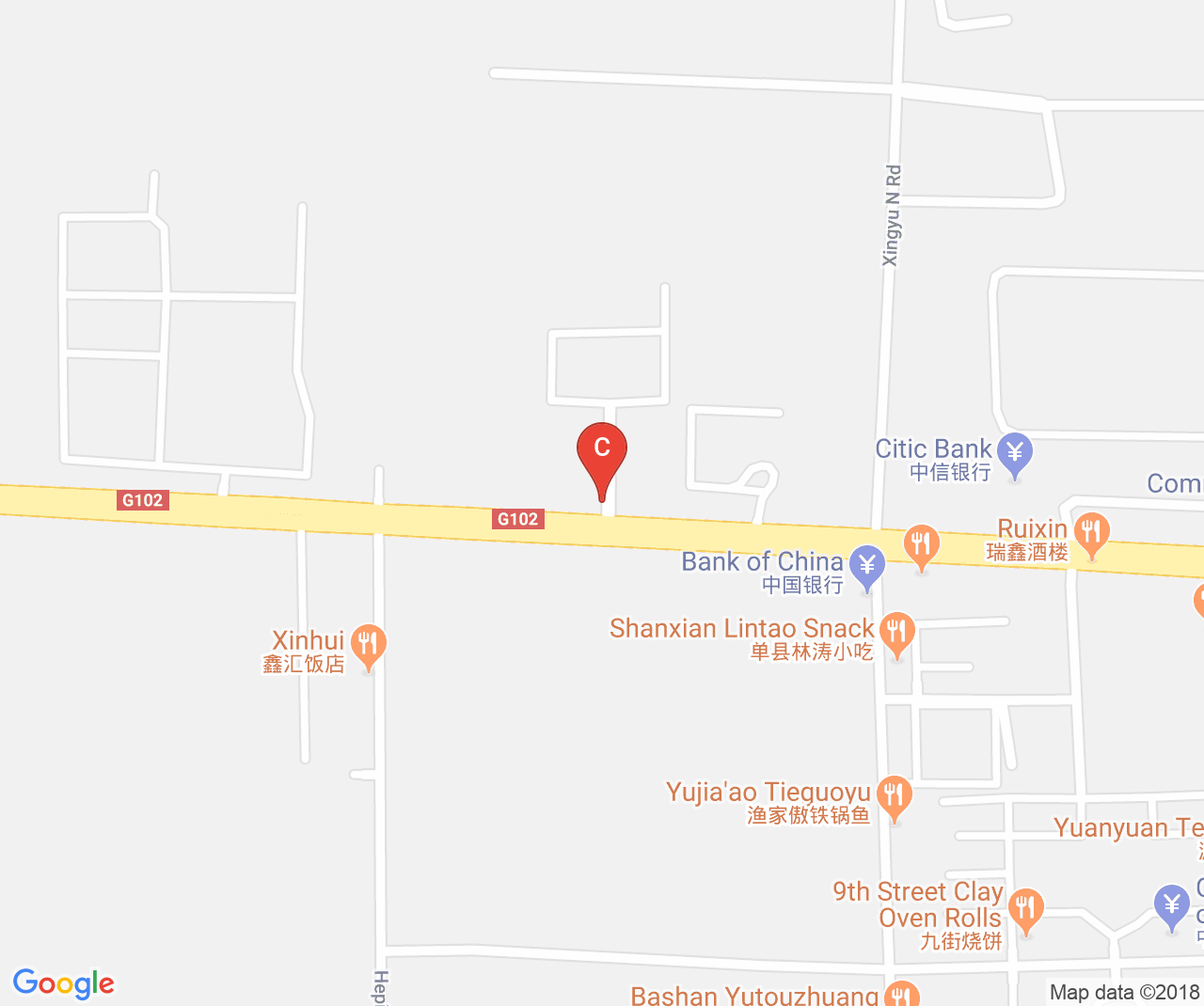Company location map of Juxin Steel Wire and Spring Limited