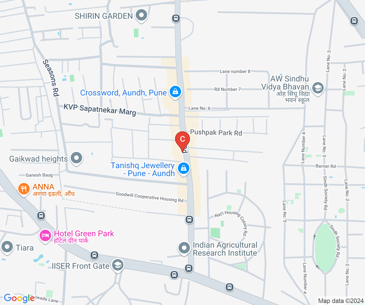 Company location map of JPV Impex