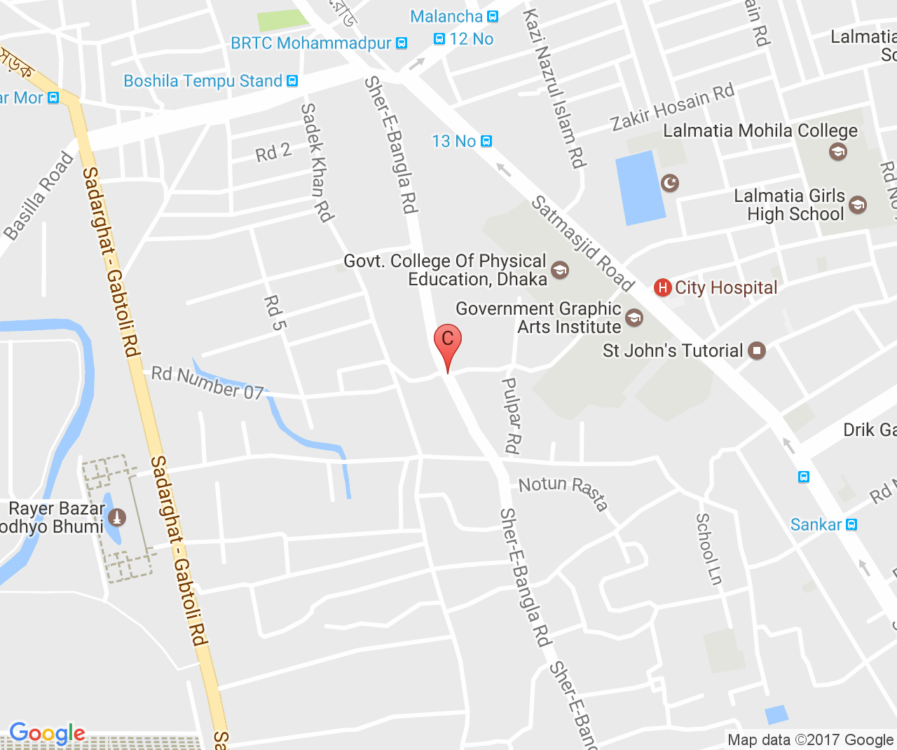 Company location map of Catholic Exim Company 