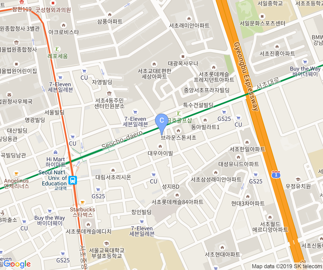 Company location map of HNC