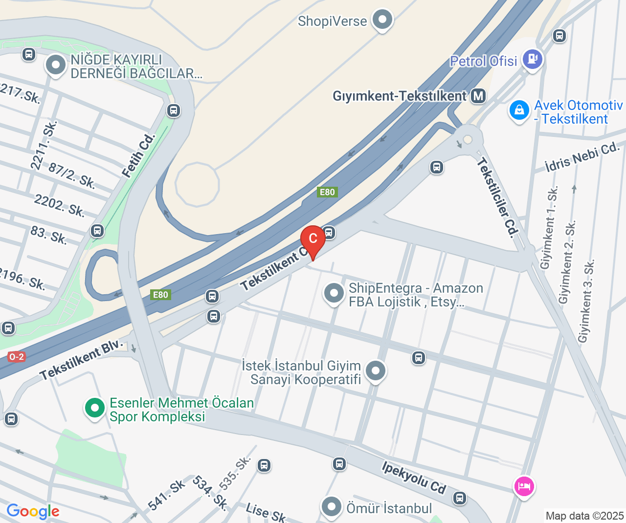 Company location map of Loop Projection & Screen System