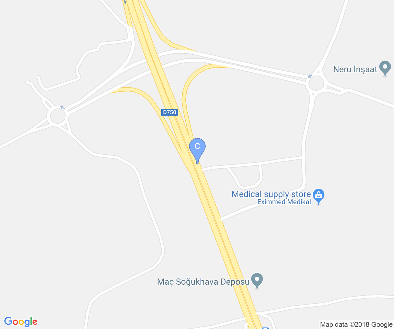 Company location map of LPG Sistem Tic Sti