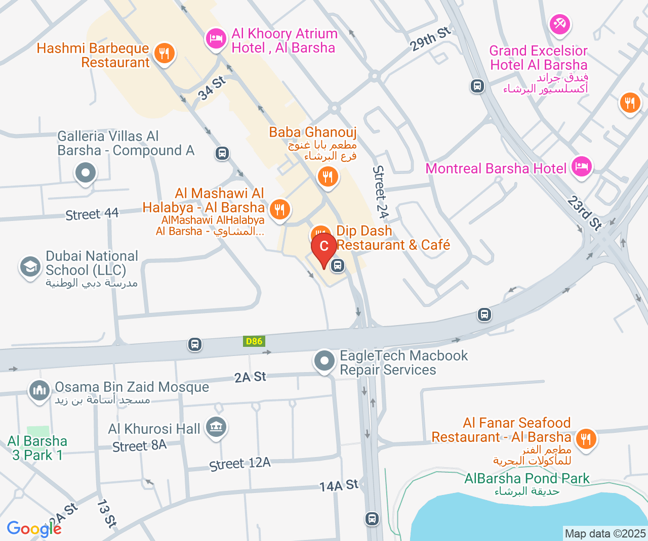 Company location map of MAPA Business Group