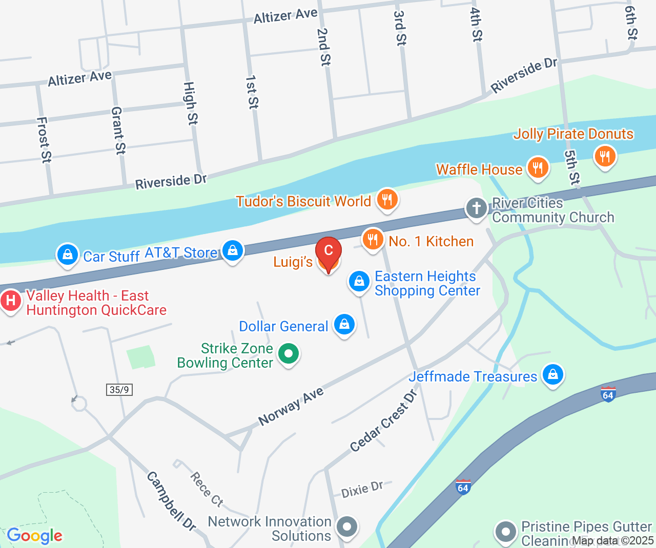 Company location map of Maycon Construction Services