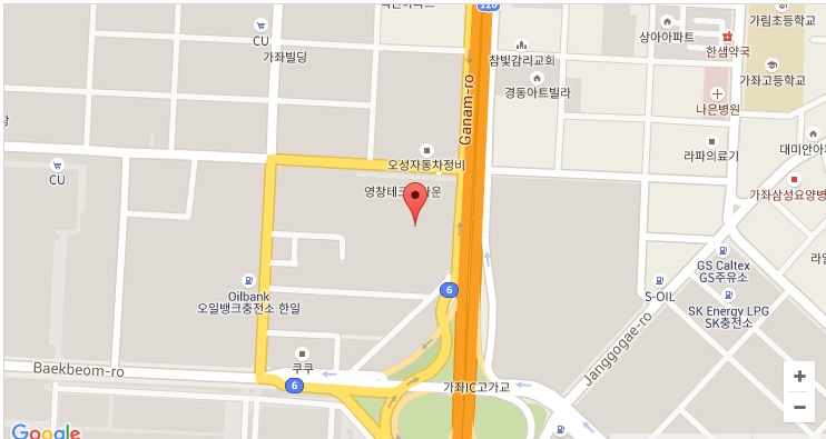 Company location map of Tion Korea