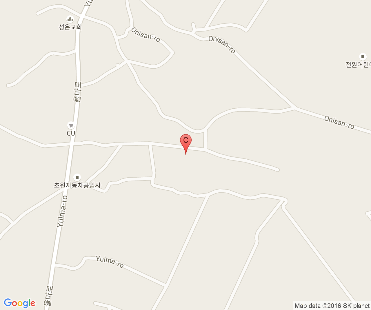 Company location map of DongWoo International Corporation