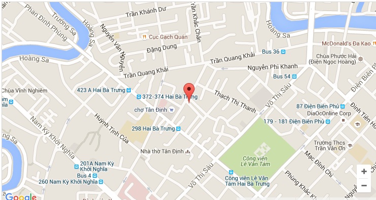 Company location map of Nghisonfoodsgroup CO., LTD