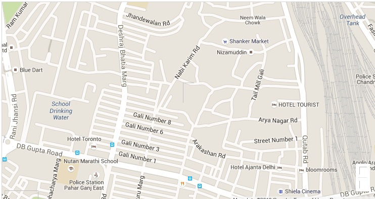 Company location map of Neeraj Traders