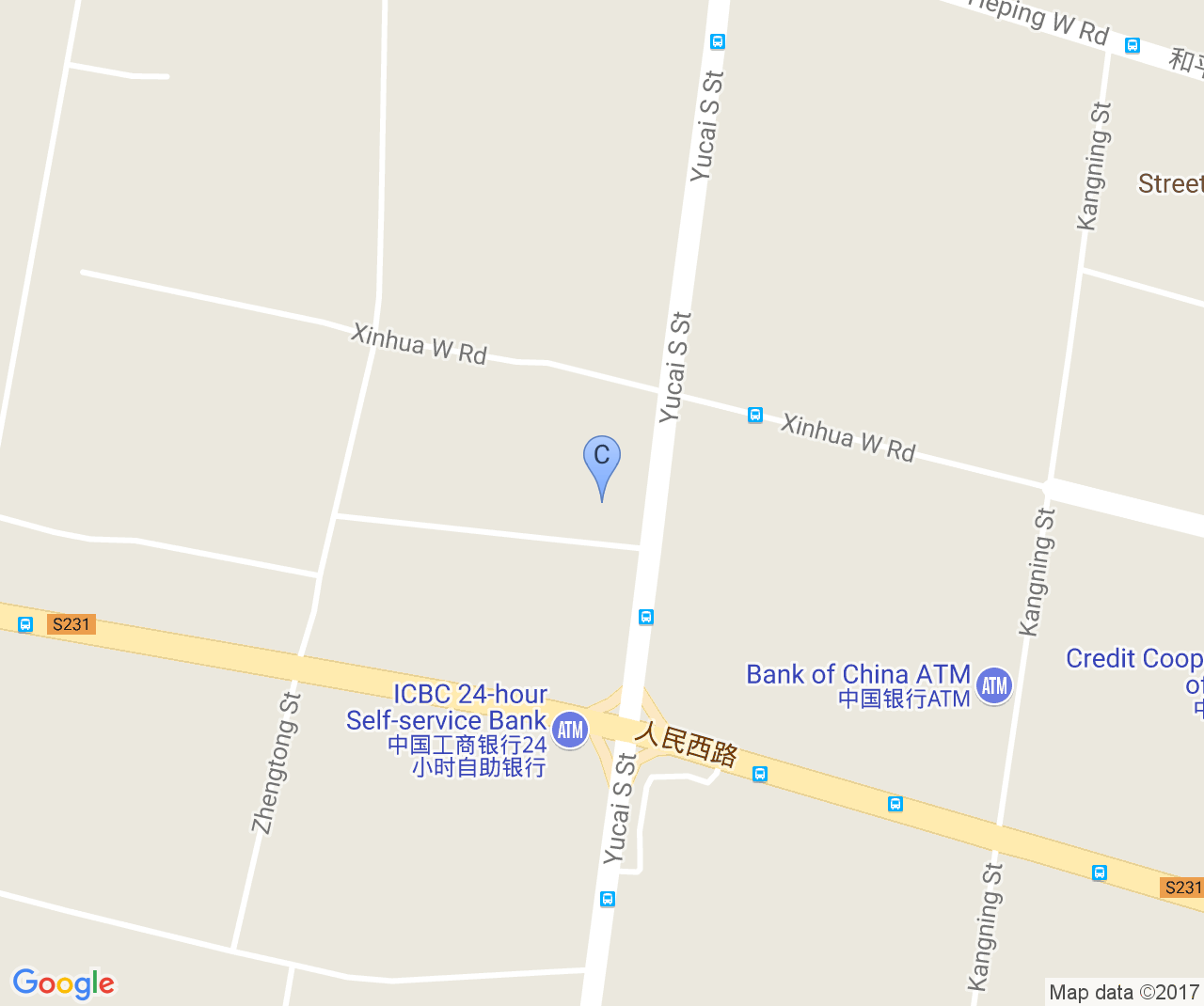 Company location map of Hengshui Kangfa Commercial & Trading Co.,Ltd