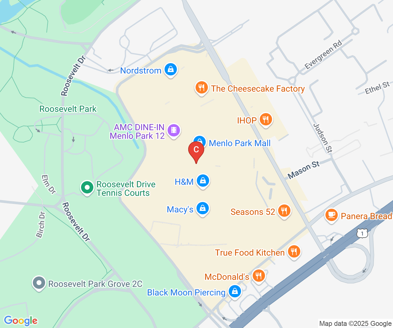 Company location map of Nuts Factory