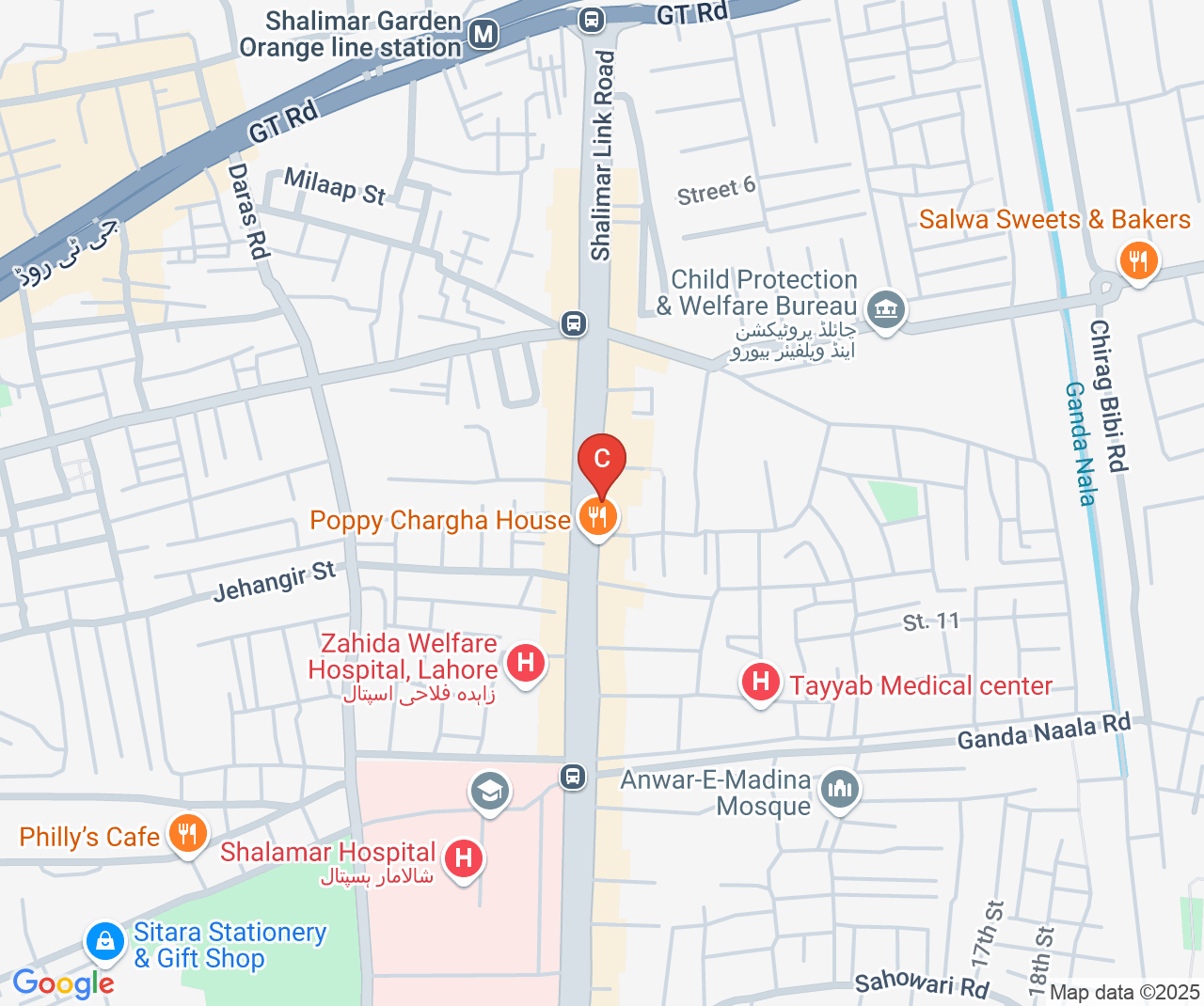Company location map of Packtech Seal