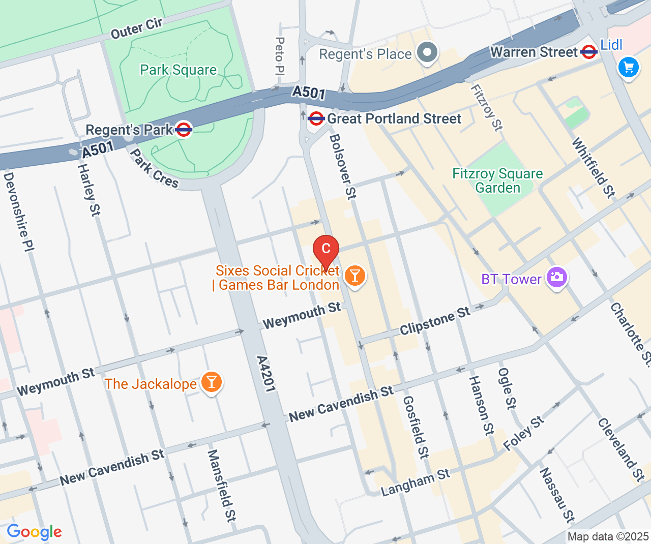 Company location map of Paramountbuilt
