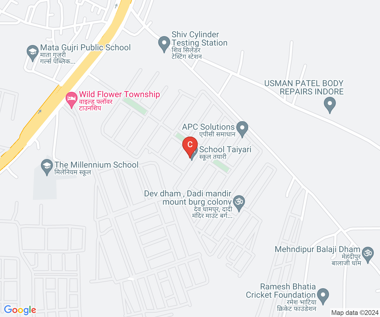 Company location map of APC Solutions