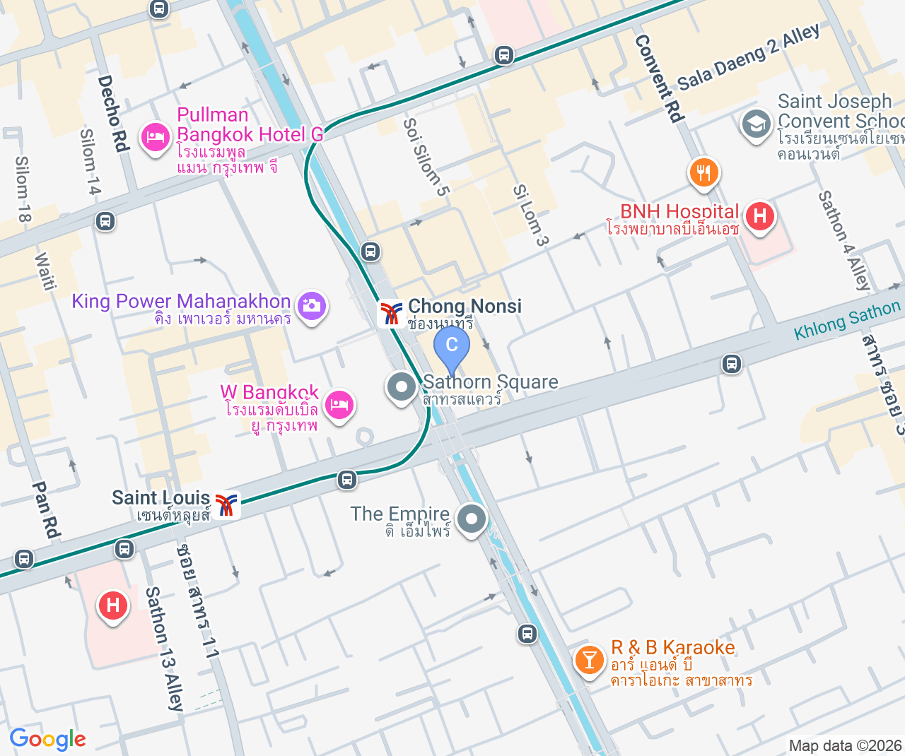 Company location map of Poon Phol Co., Ltd.