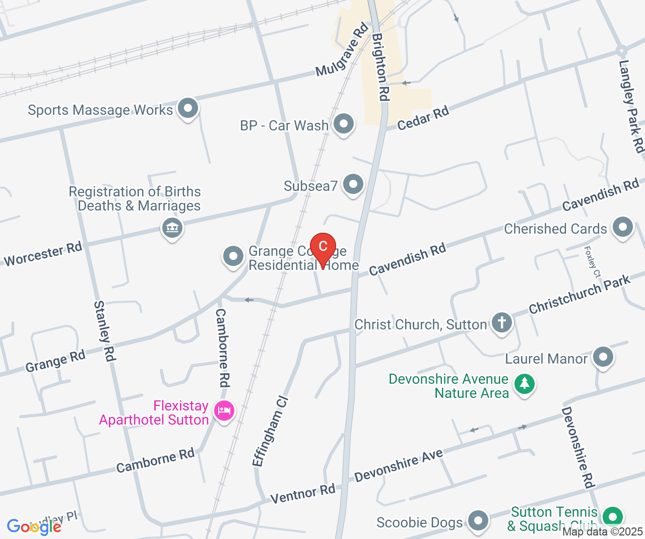 Company location map of Range Driveways & Patios