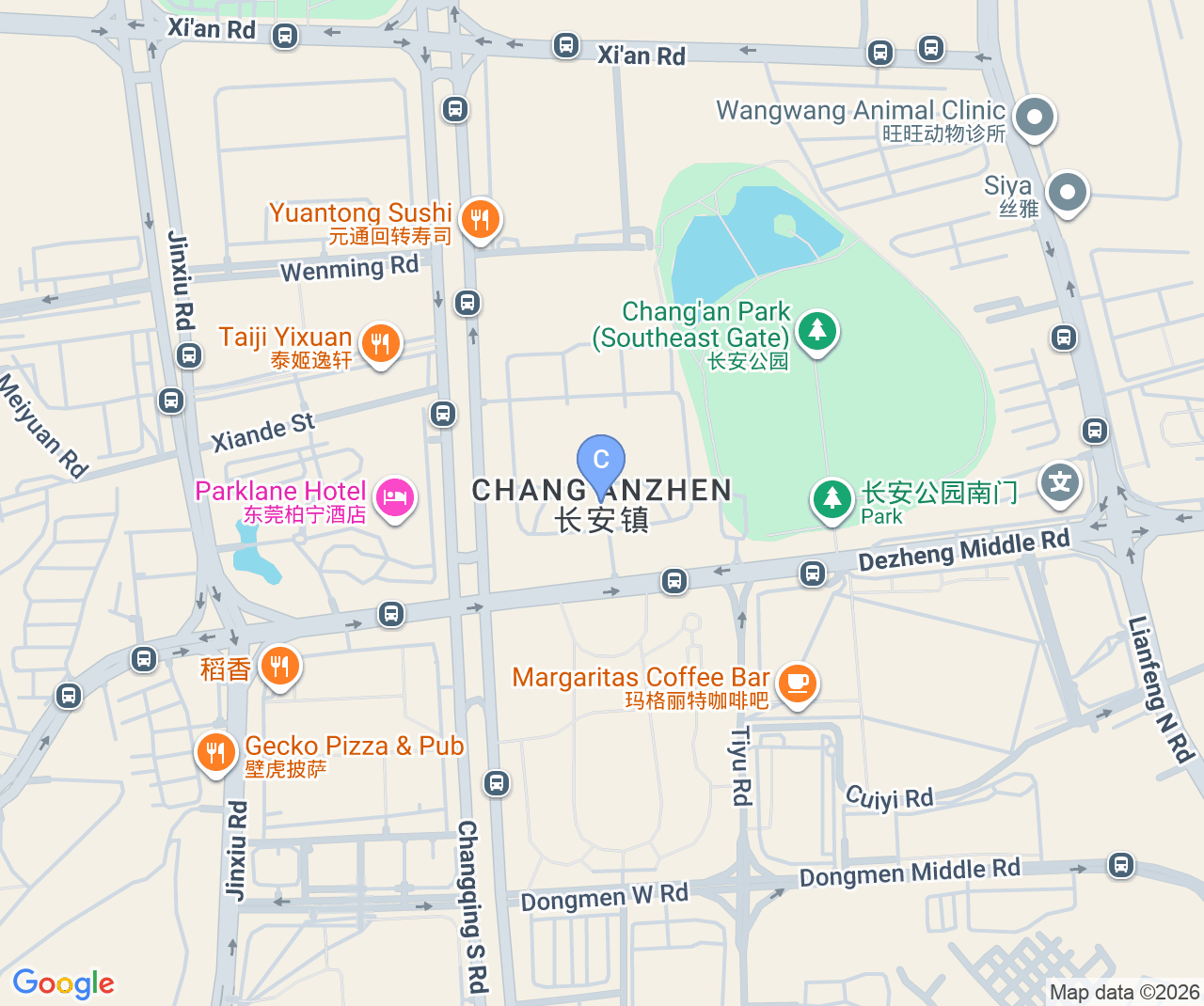 Company location map of DongGuan WuFeng Electronics Co.,Ltd