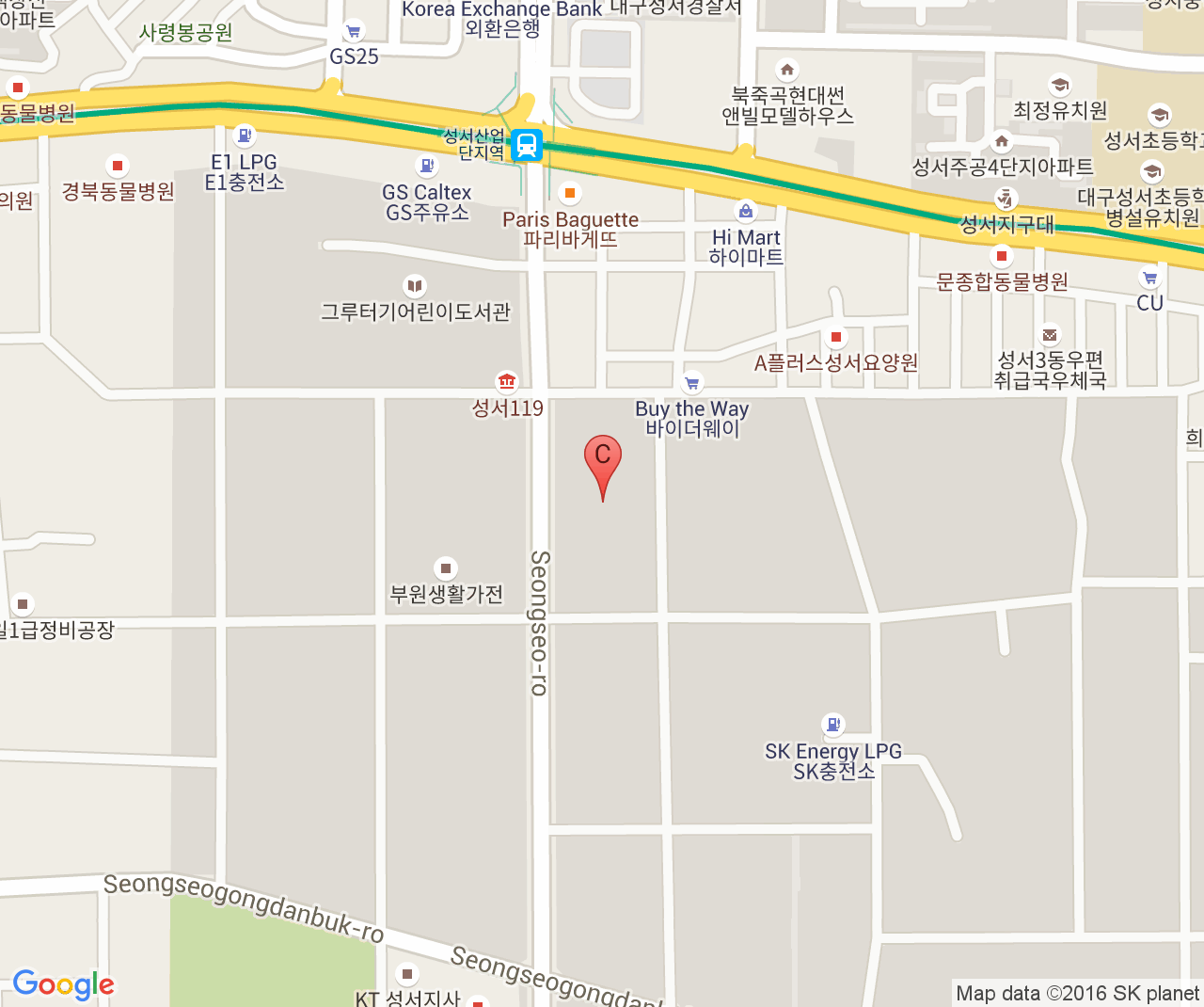 Company location map of Saeyang Microtech Co., Ltd.