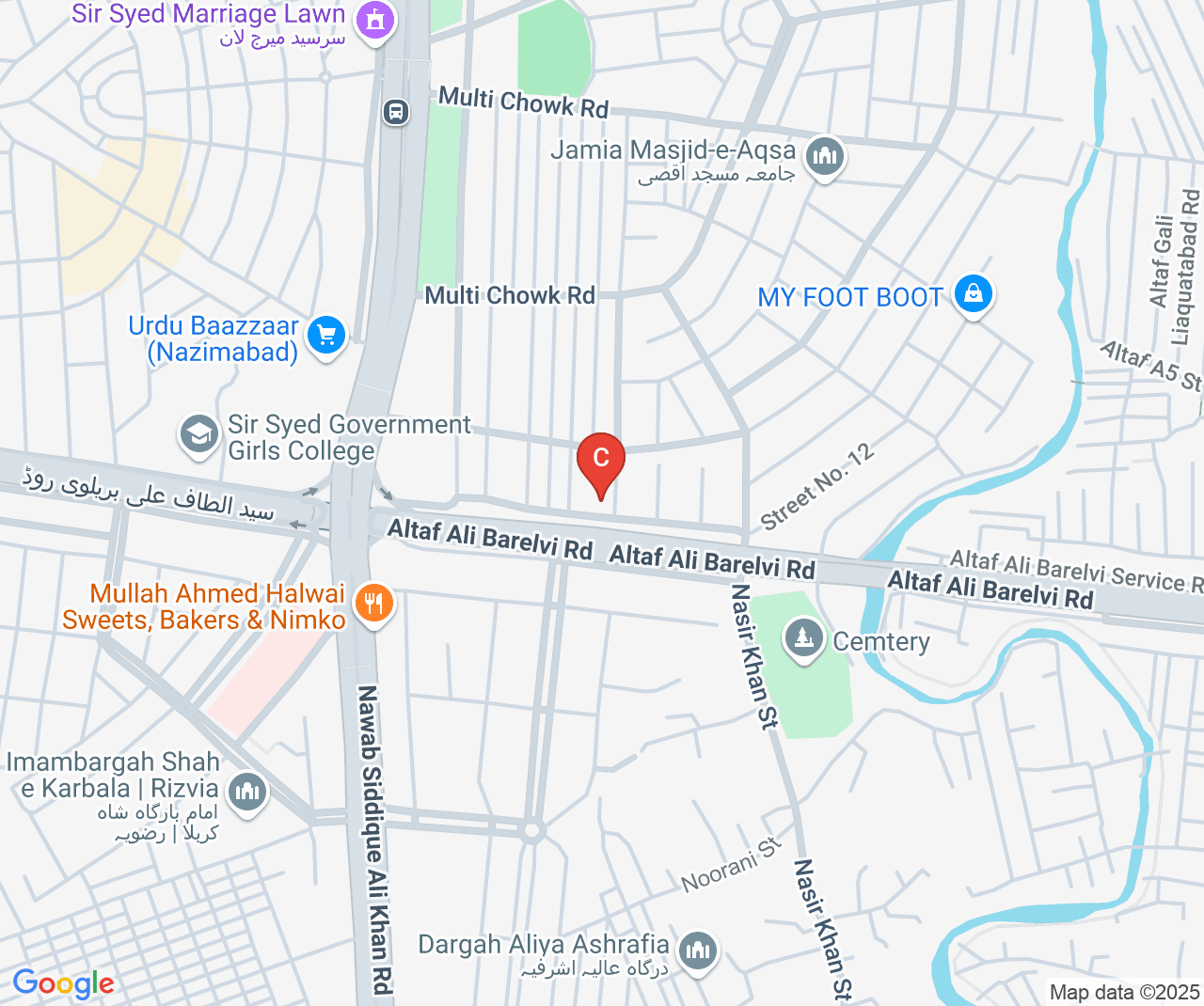Company location map of SAMA Packaging Machines & Processing Systems
