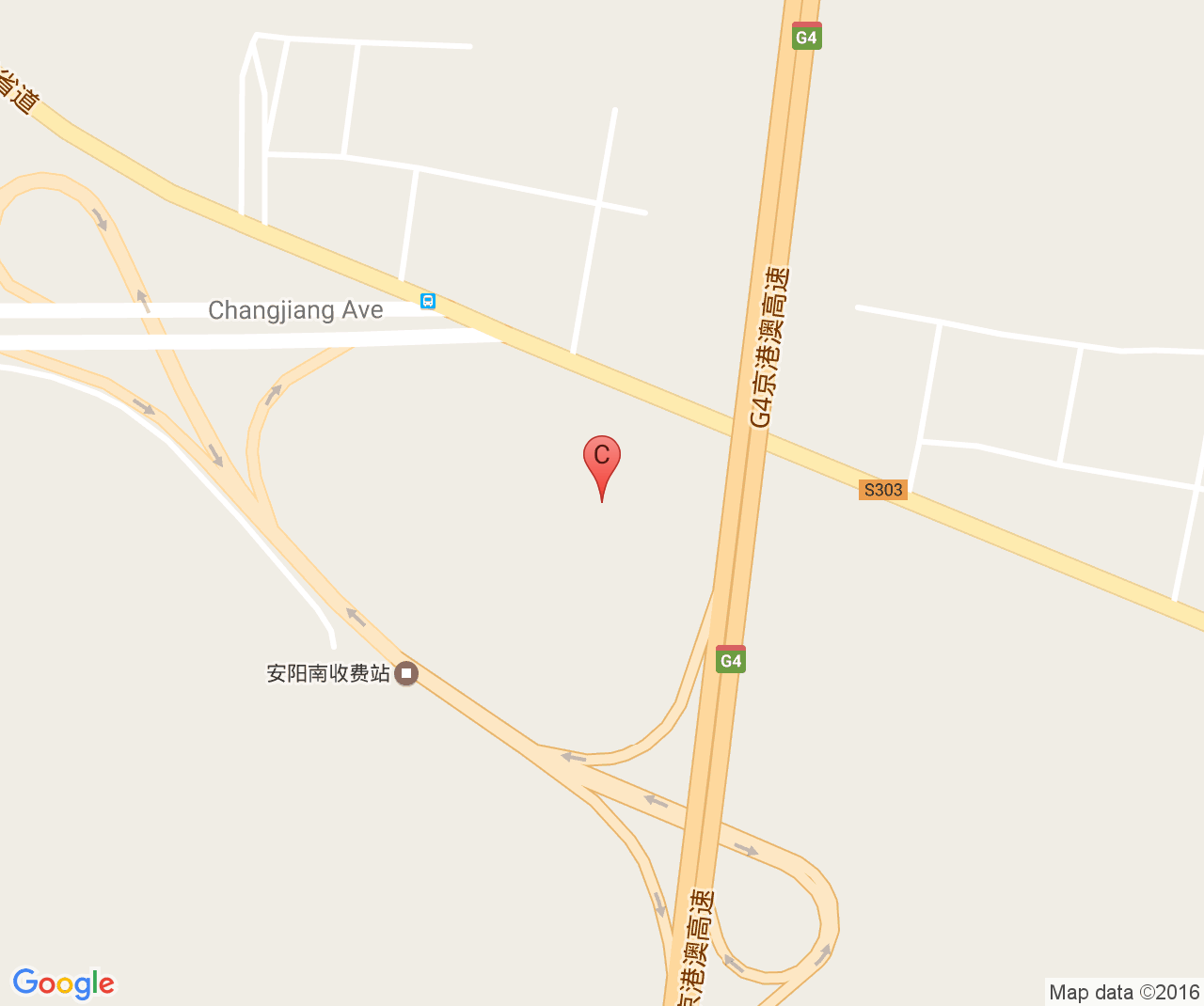 Company location map of Anyang Rarlong Machinery Co.,Ltd.