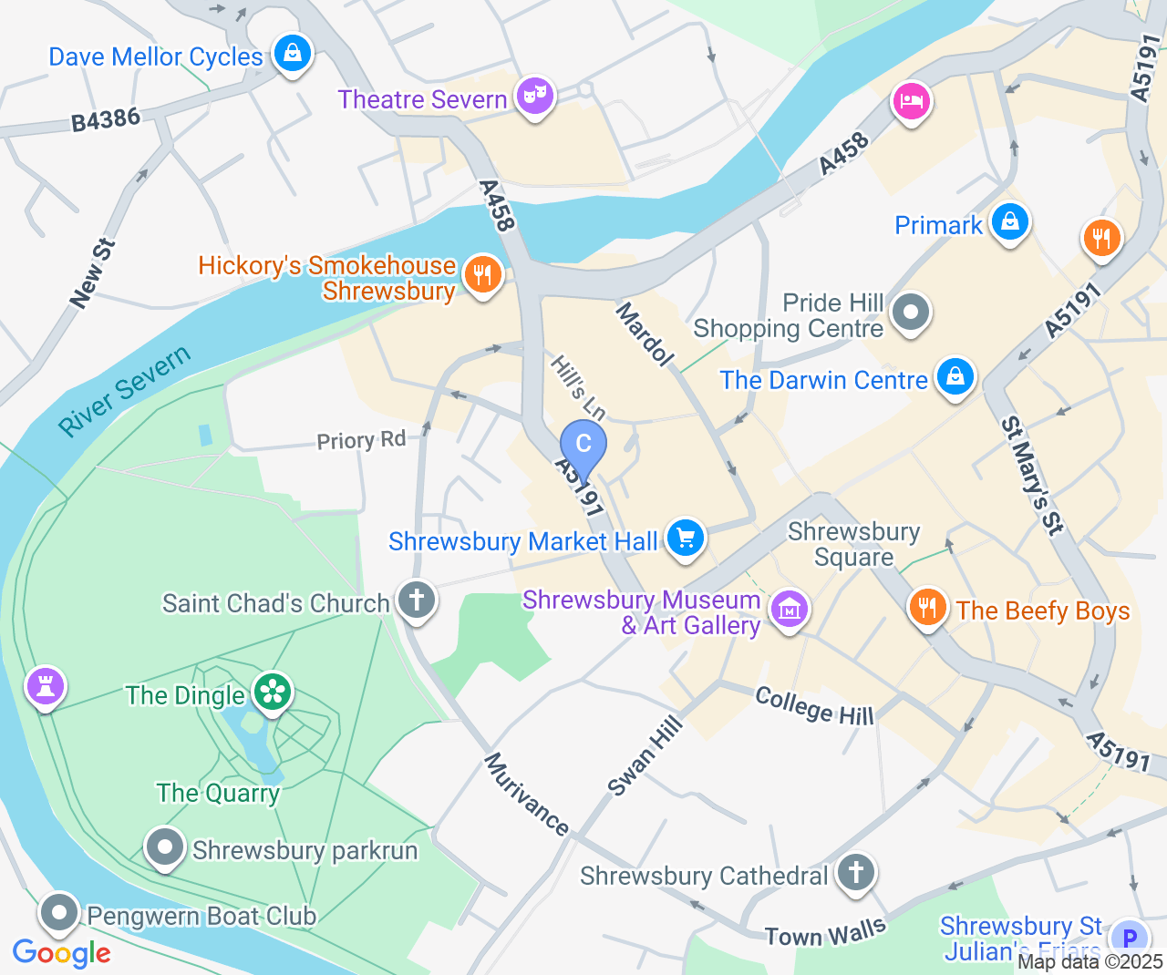 Company location map of The Medispa