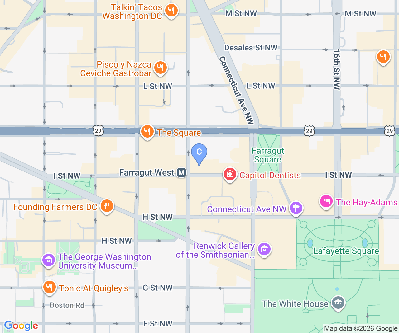 Company location map of Thorn Law Group