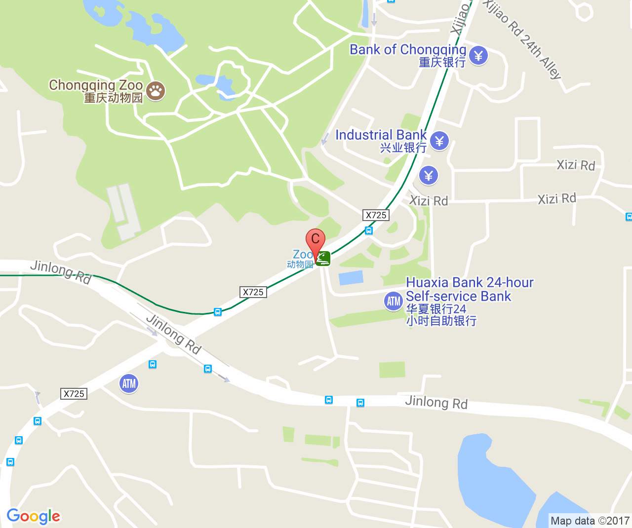 Company location map of Chongqing Junsun Mechanical & Electrical Co., Ltd