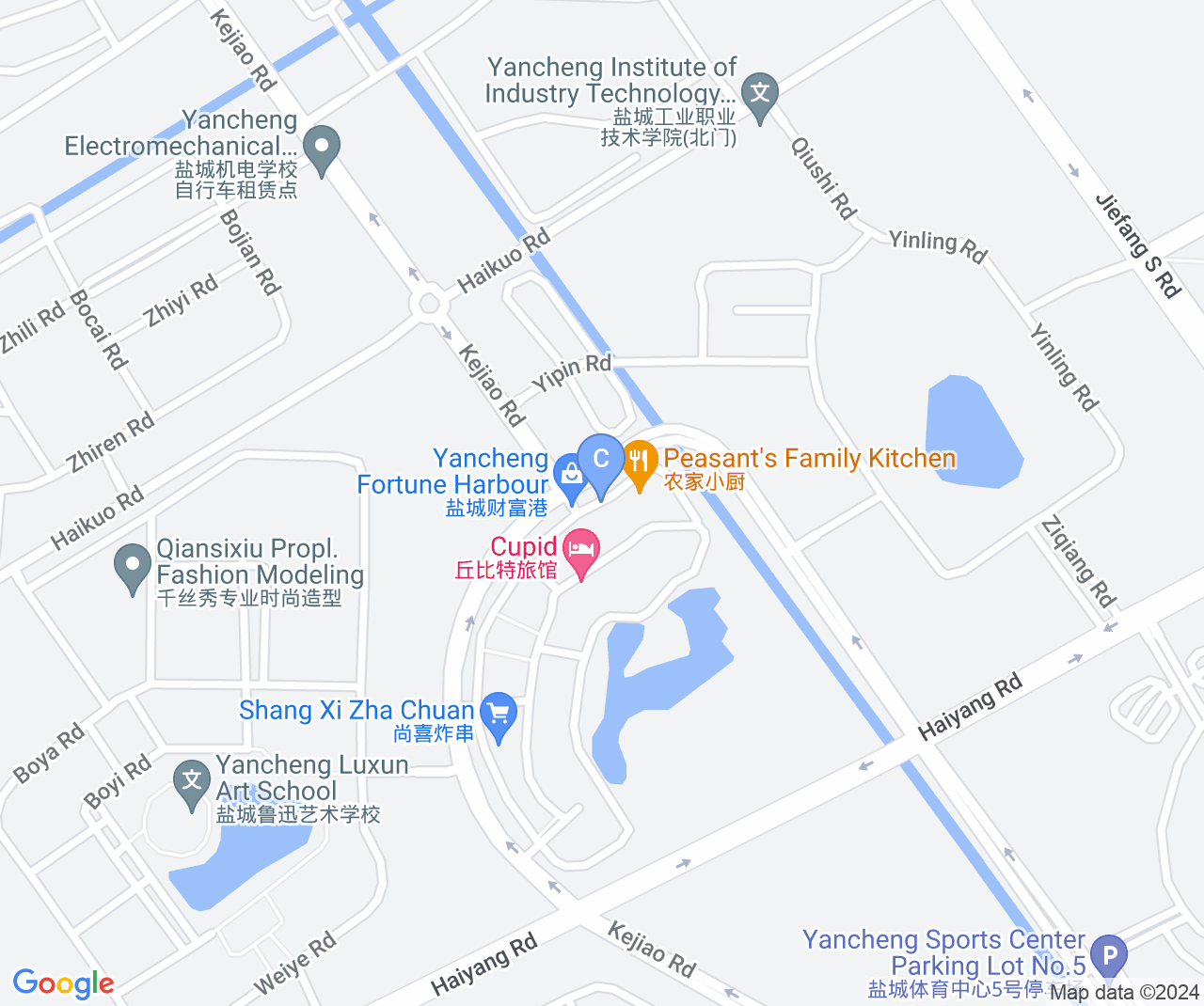 Company location map of Yancheng Vision Manufacture Technology Co., Ltd