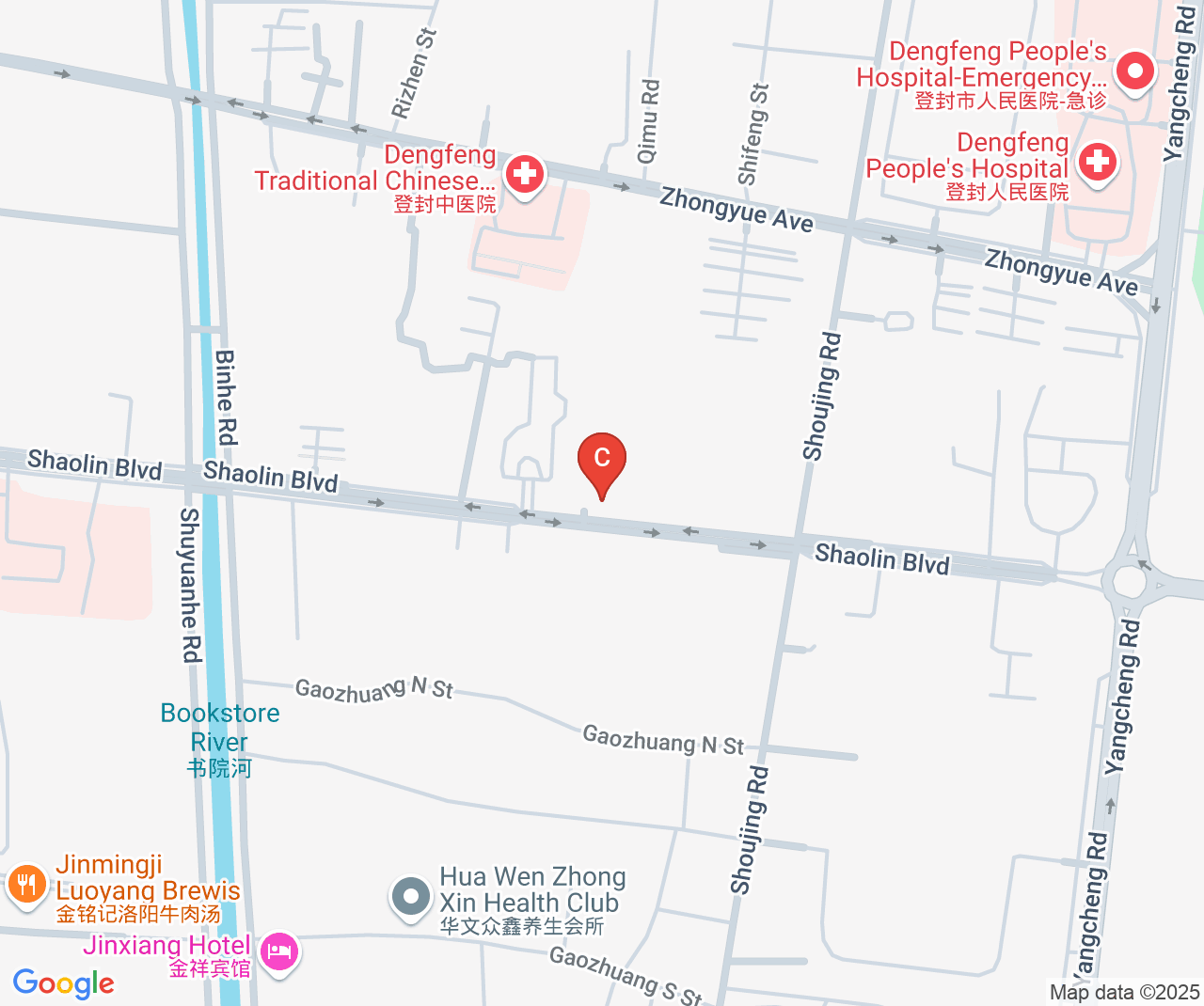 Company location map of Zhengzhou Xinxing Special Cement Factory