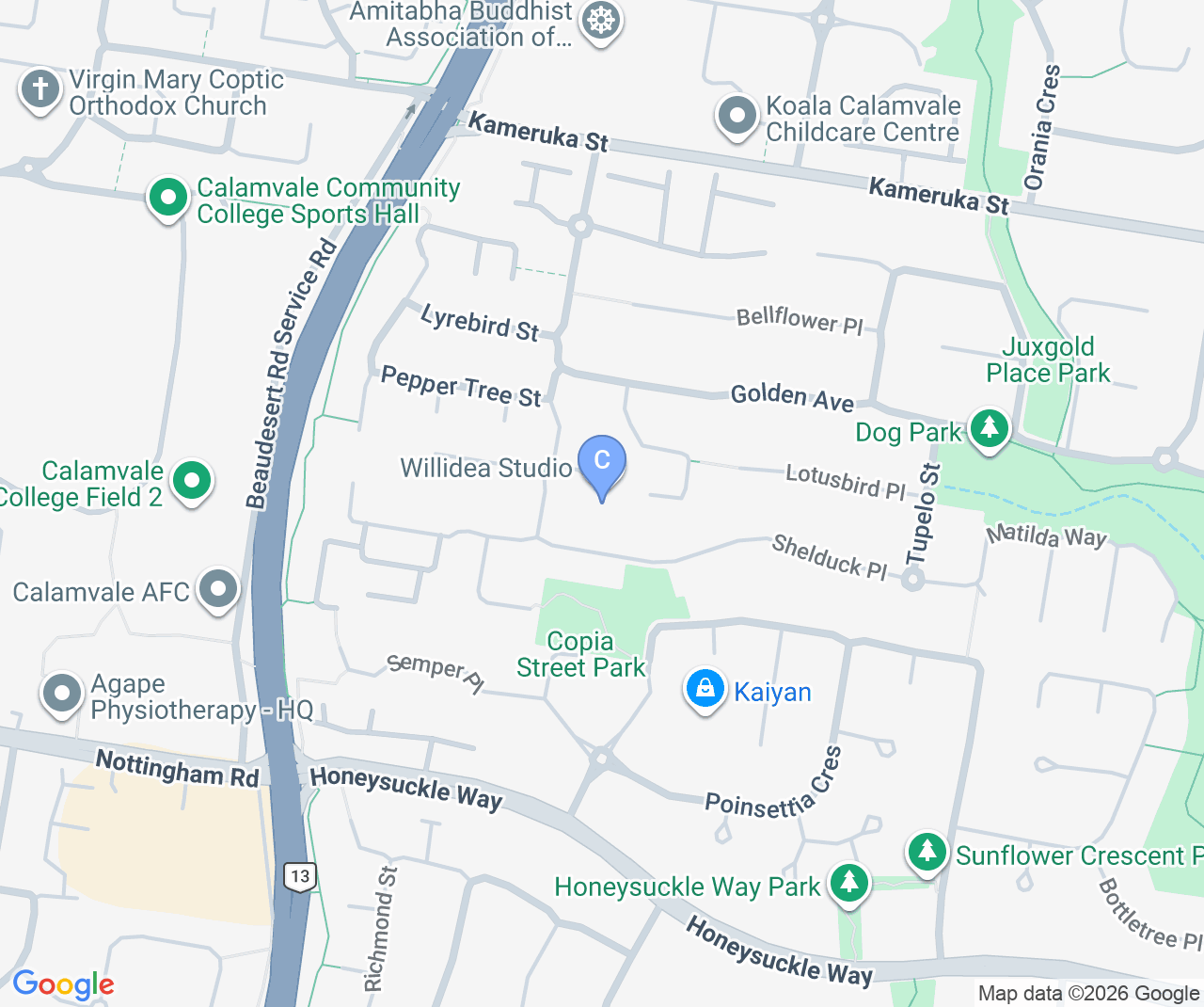 Company location map of Willidea Photography and Videography Studio