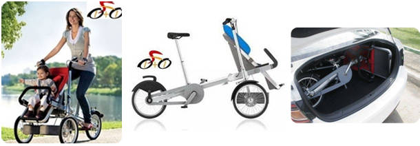 2 in 1 Baby Bike - Mother and Baby Bicycle