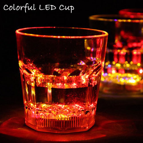 Color Changing LED Flash Light Wine Glass
